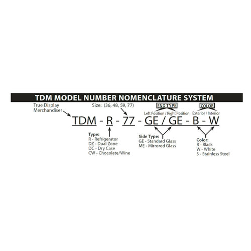 True Mfg. – Specialty Retail Display TDM-DC-77-GE/GE-W-W